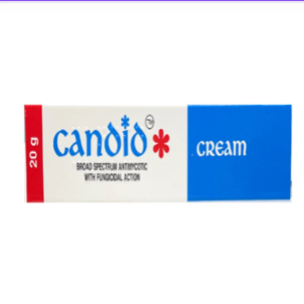 Candid 1% 20g Cream (Clotrimazole) — available at pharmacies in Cambodia on PharmKulen