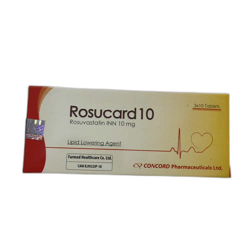 Rosucard 10 — available at pharmacies in Cambodia on PharmKulen