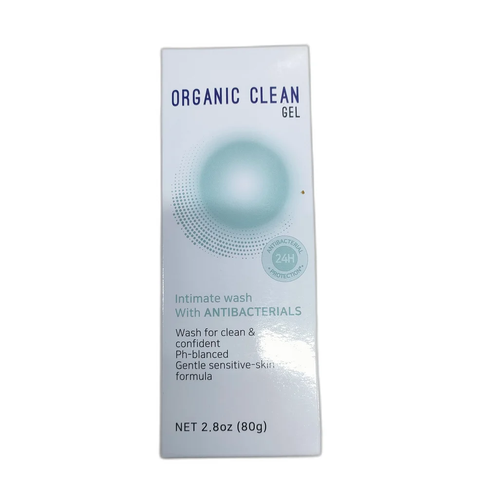 Organic Clean Gel Antibacterial Intimate Wash — available at pharmacies in Cambodia on PharmKulen