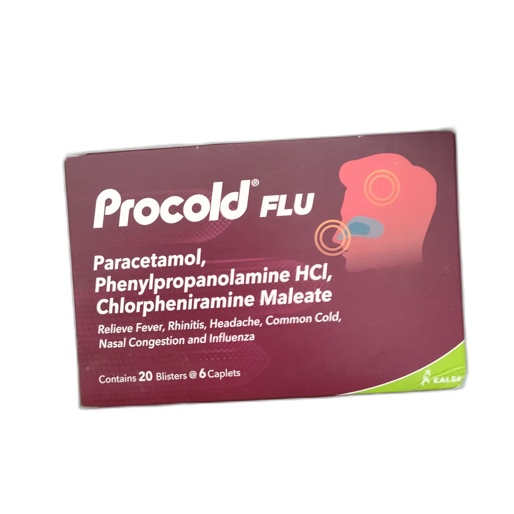 Procold Flu — available at pharmacies in Cambodia on PharmKulen