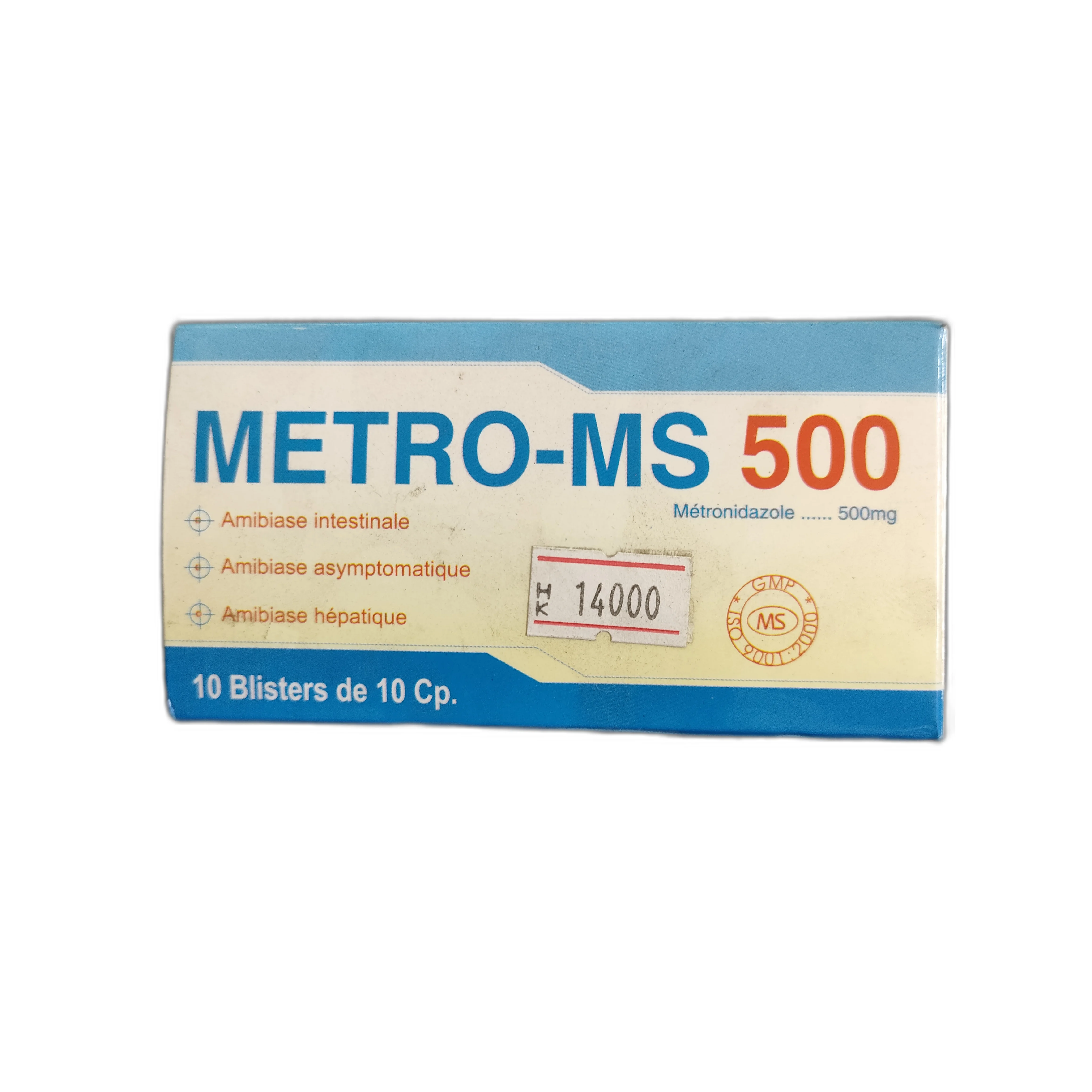 METRO-MS 500 — available at pharmacies in Cambodia on PharmKulen