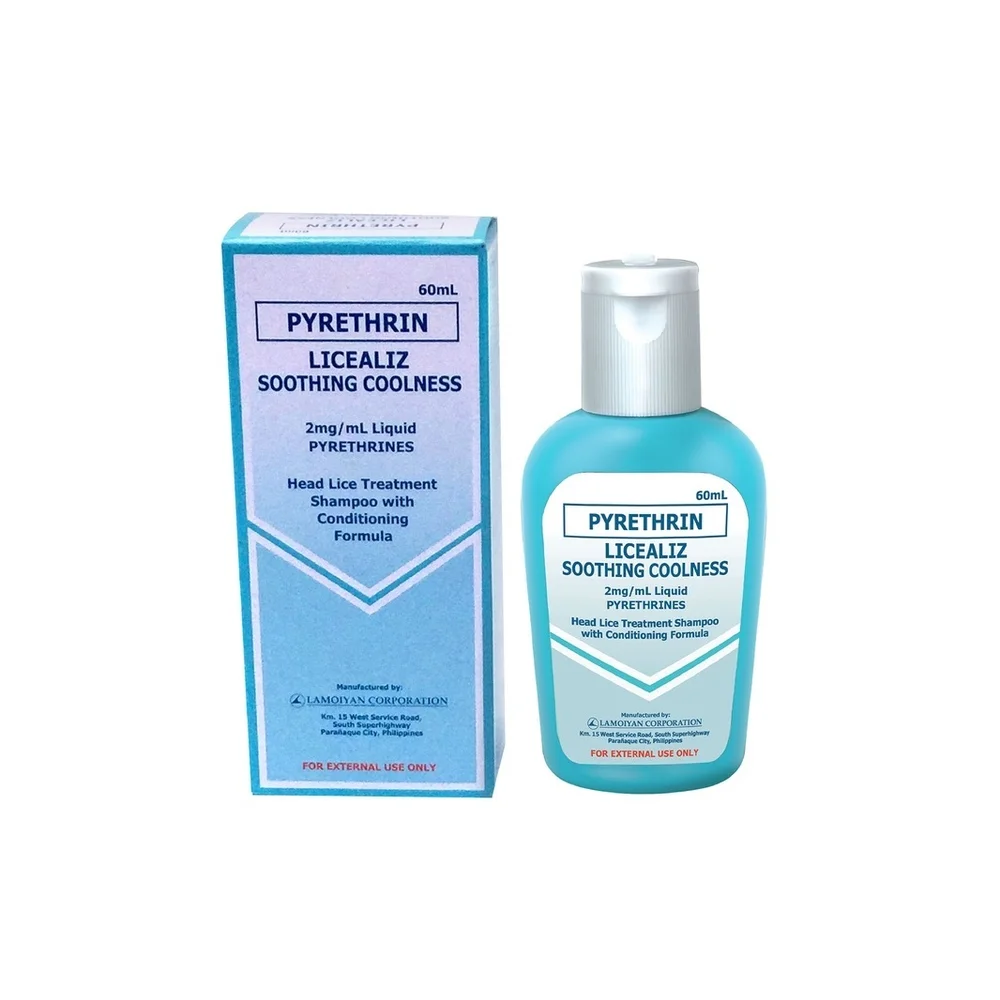 Licealiz Soothing Coolness Anti-Lice Shampoo — available at pharmacies in Cambodia on PharmKulen