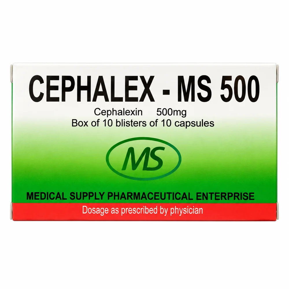Cephalex-MS 500 — available at pharmacies in Cambodia on PharmKulen