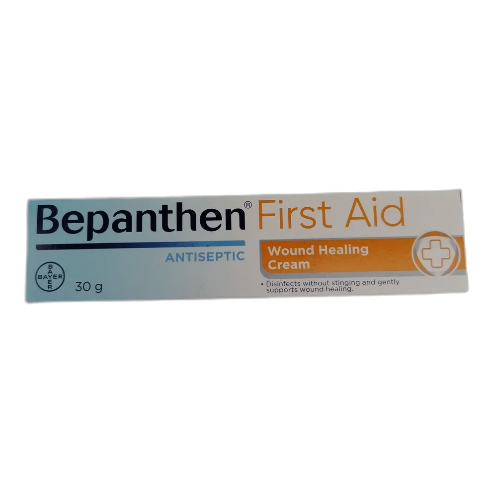 Bepanthen First Aid — available at pharmacies in Cambodia on PharmKulen