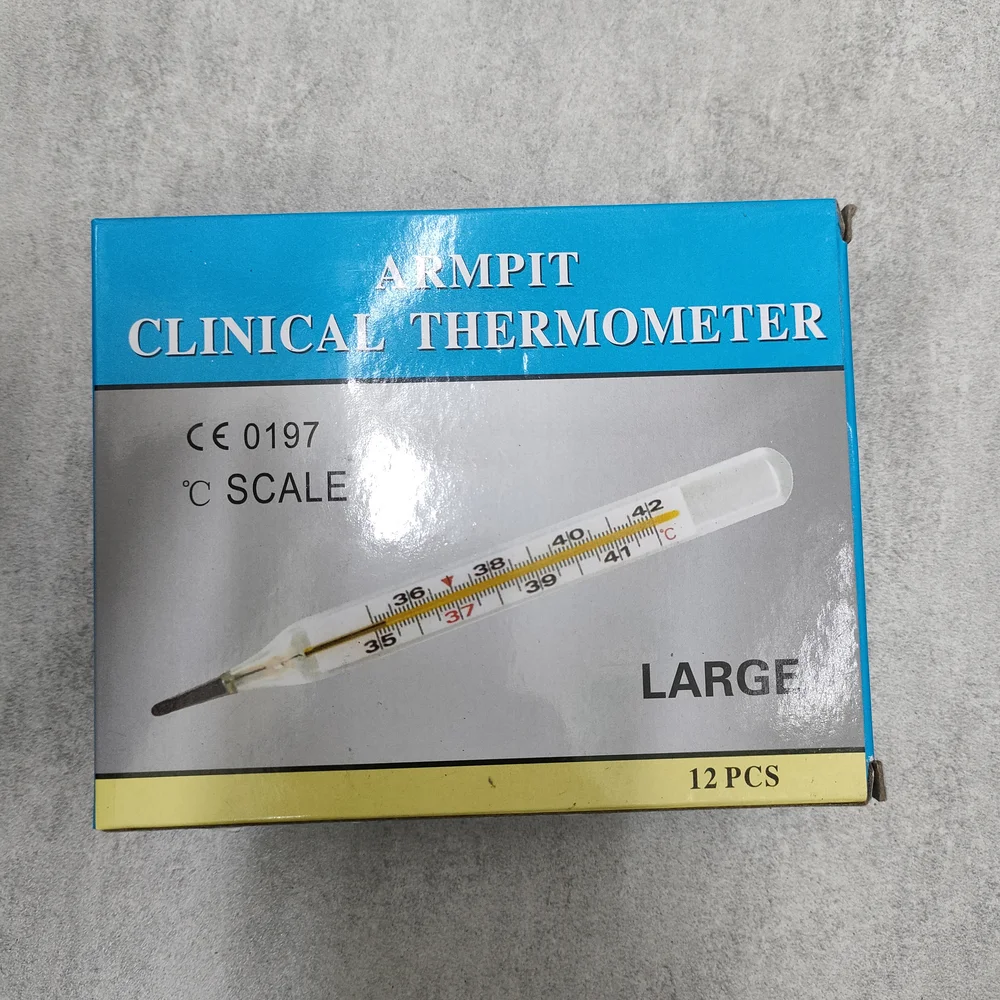 Armpit Clinical Mercury Thermometer (Large) — available at pharmacies in Cambodia on PharmKulen