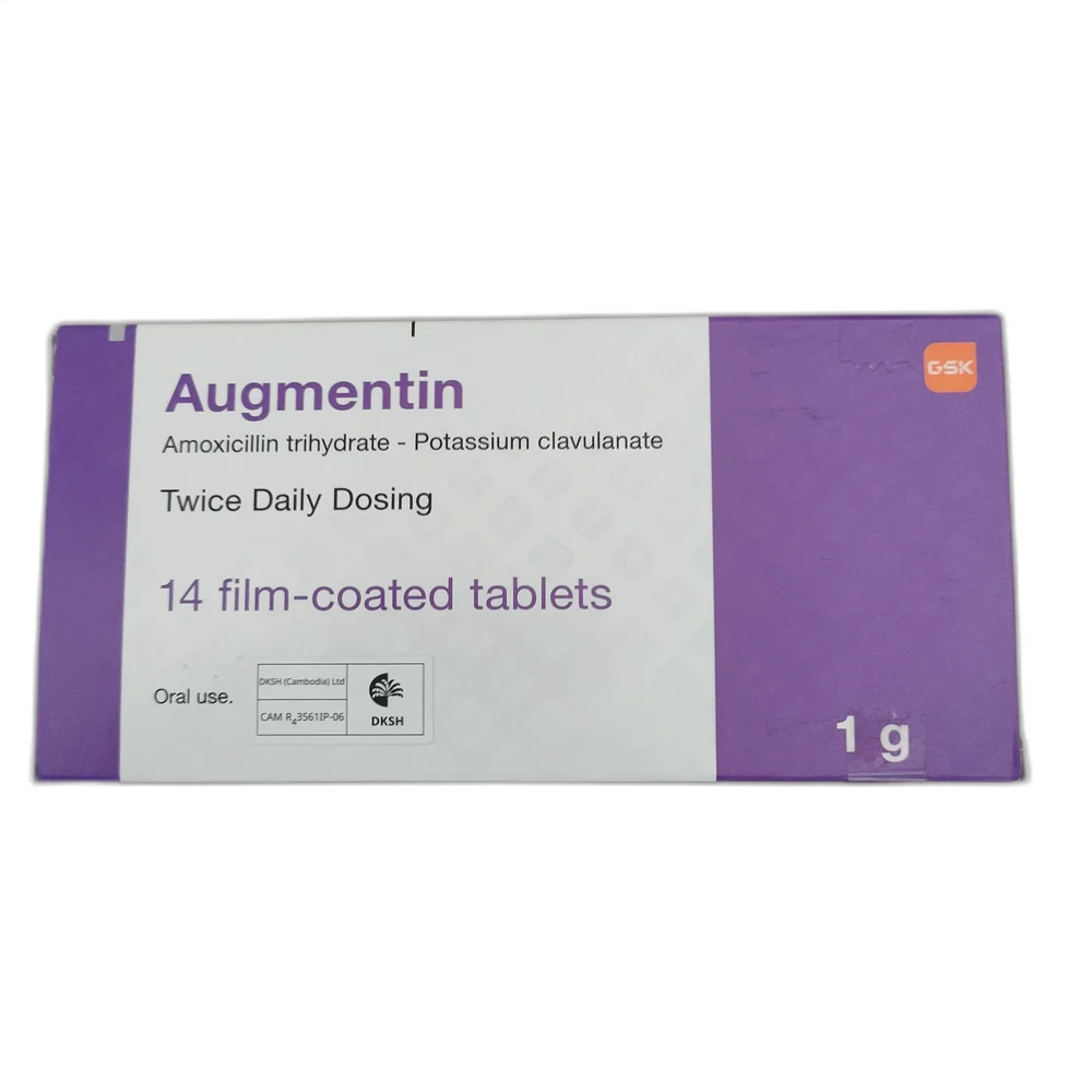 Augmentin 1 g Tablets — available at pharmacies in Cambodia on PharmKulen
