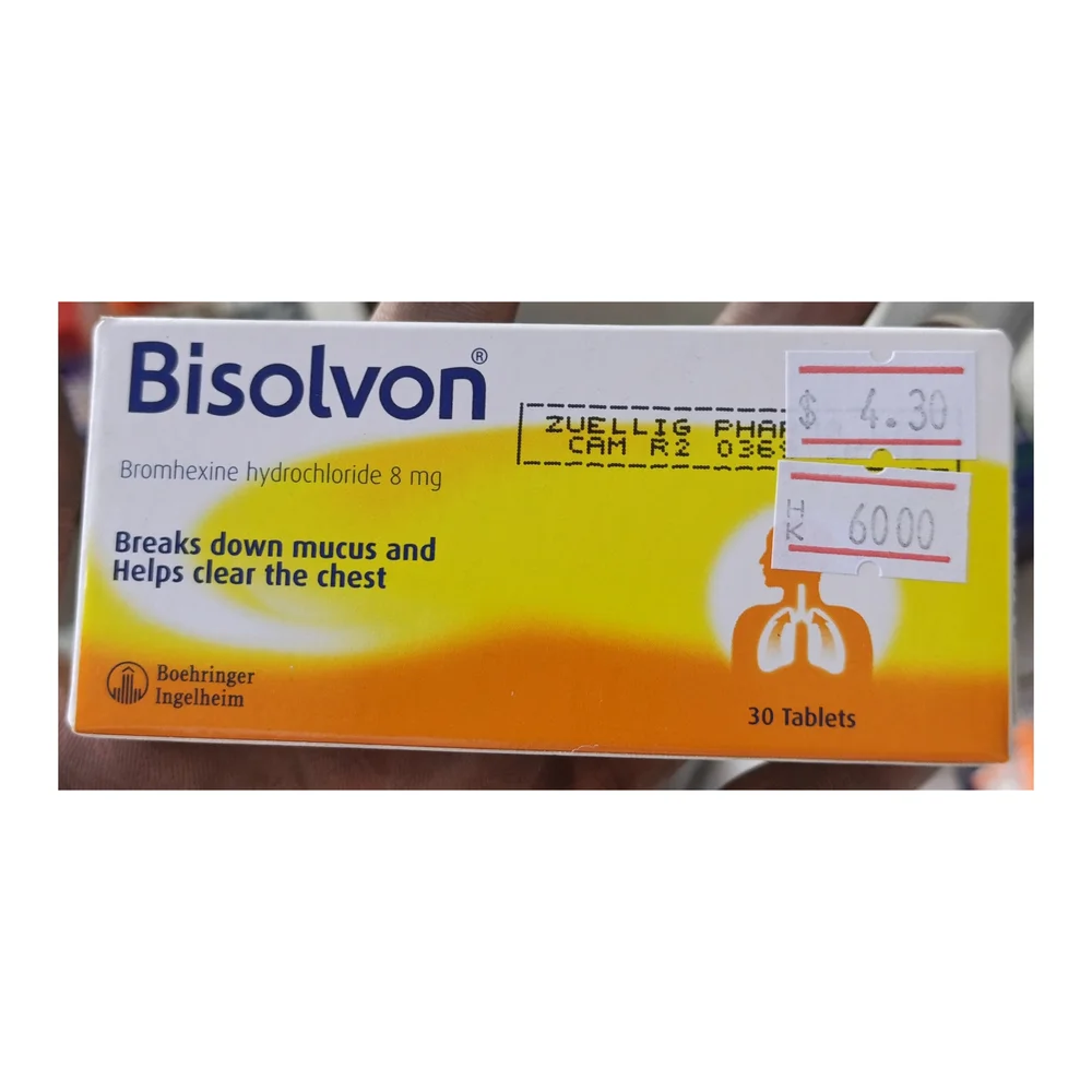 Bisolvon — available at pharmacies in Cambodia on PharmKulen