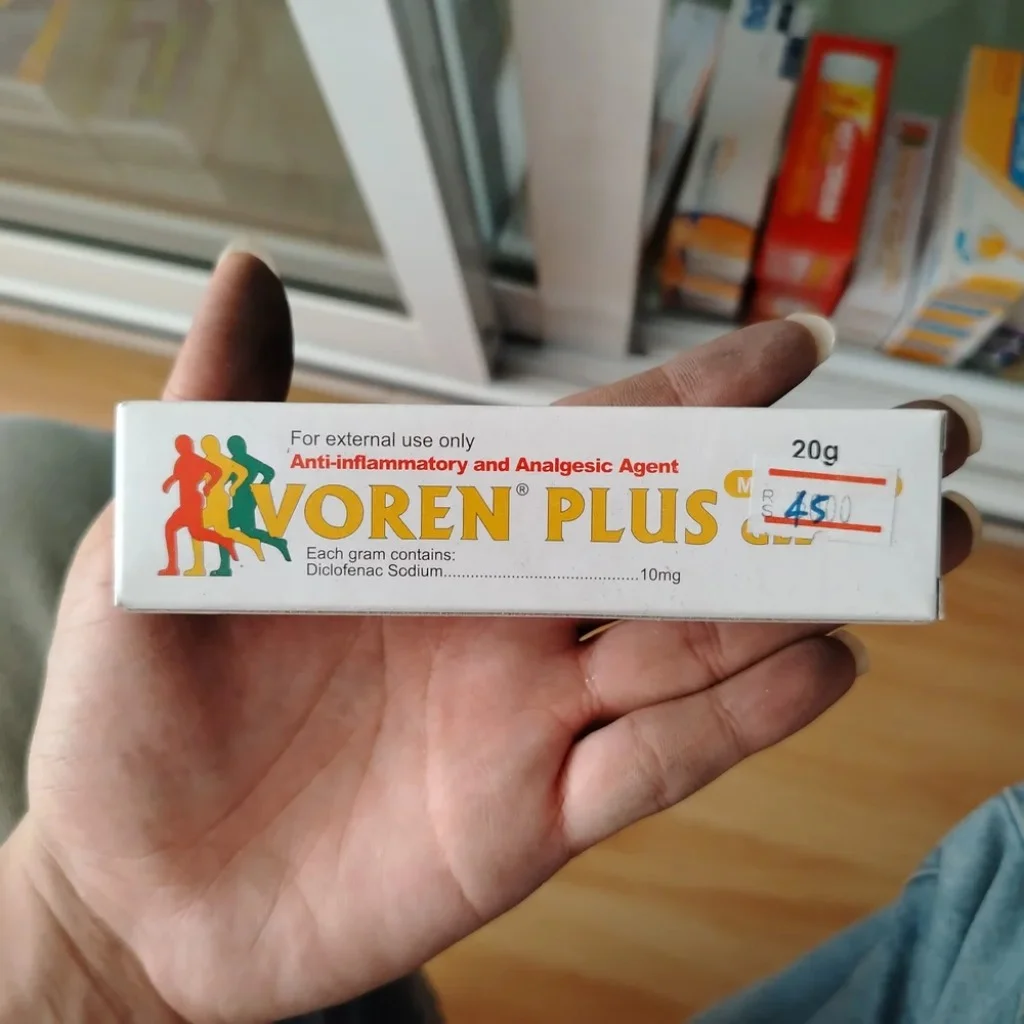 Voren Plus — available at pharmacies in Cambodia on PharmKulen
