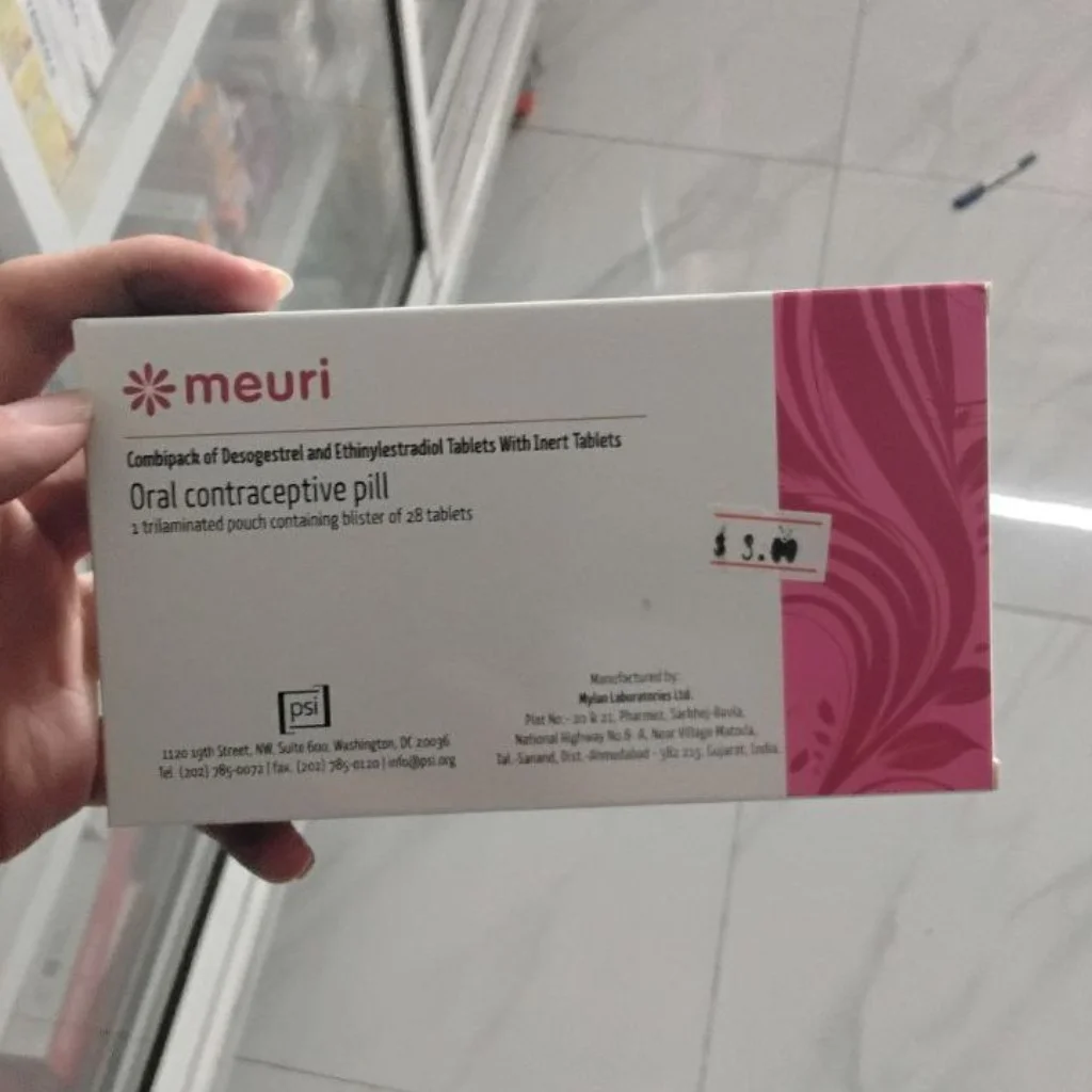 Meuri Oral Contraceptive Pill — available at pharmacies in Cambodia on PharmKulen
