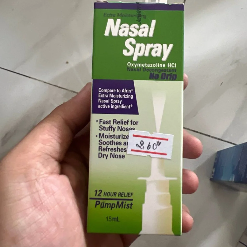 Nasal Spray (Generic, Compare to Afrin®) — available at pharmacies in Cambodia on PharmKulen