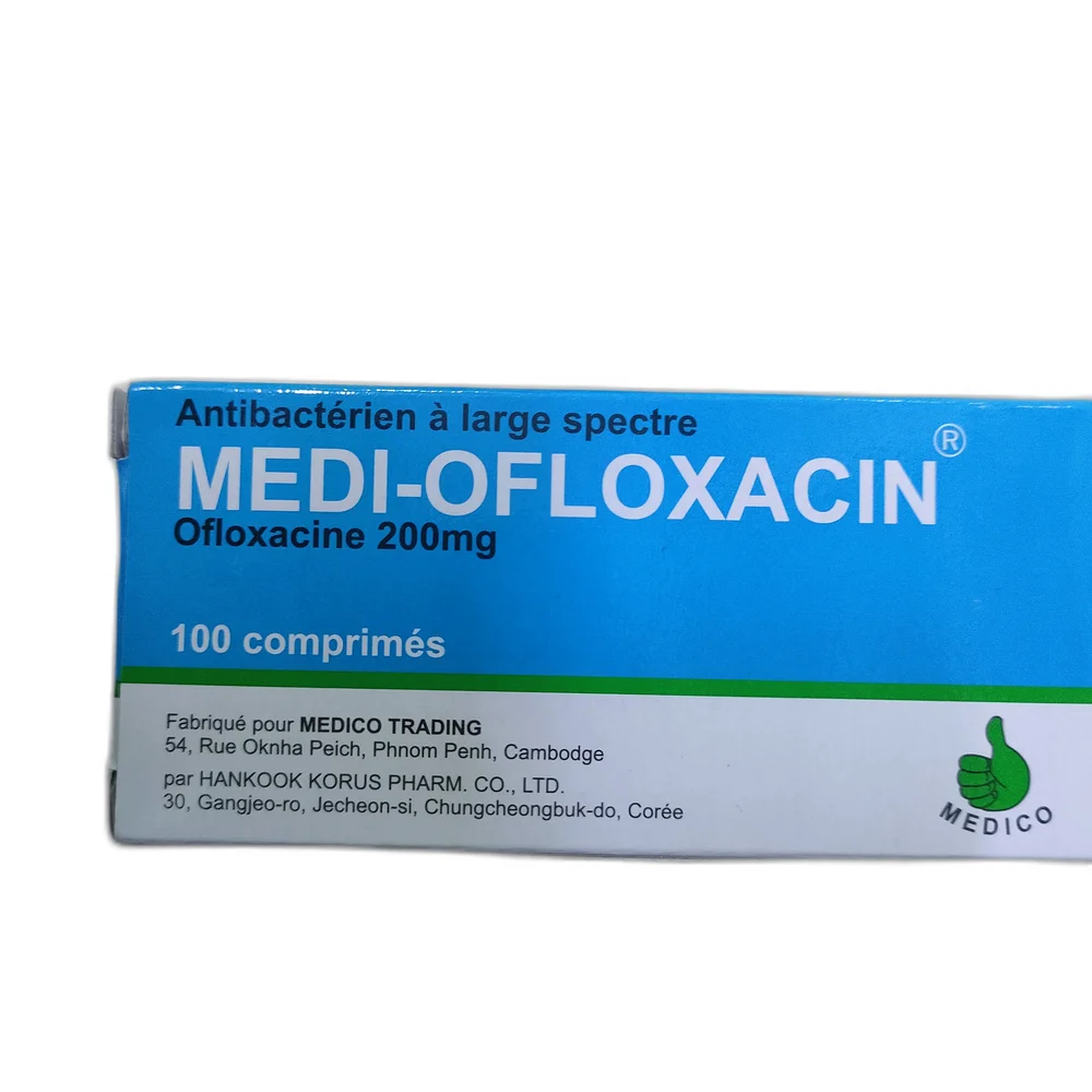 Medi-Ofloxacin — available at pharmacies in Cambodia on PharmKulen