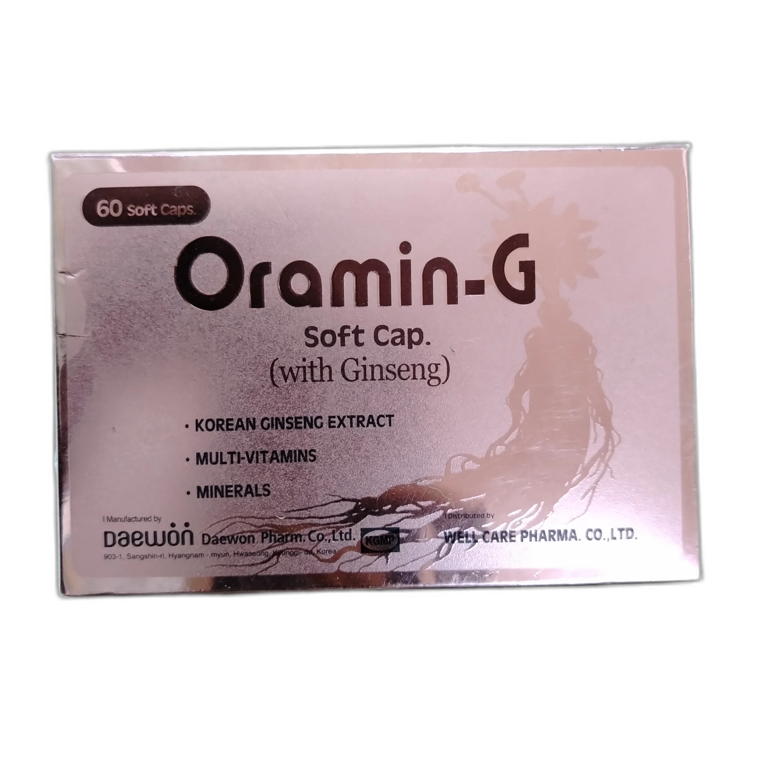 Oramin-G — available at pharmacies in Cambodia on PharmKulen