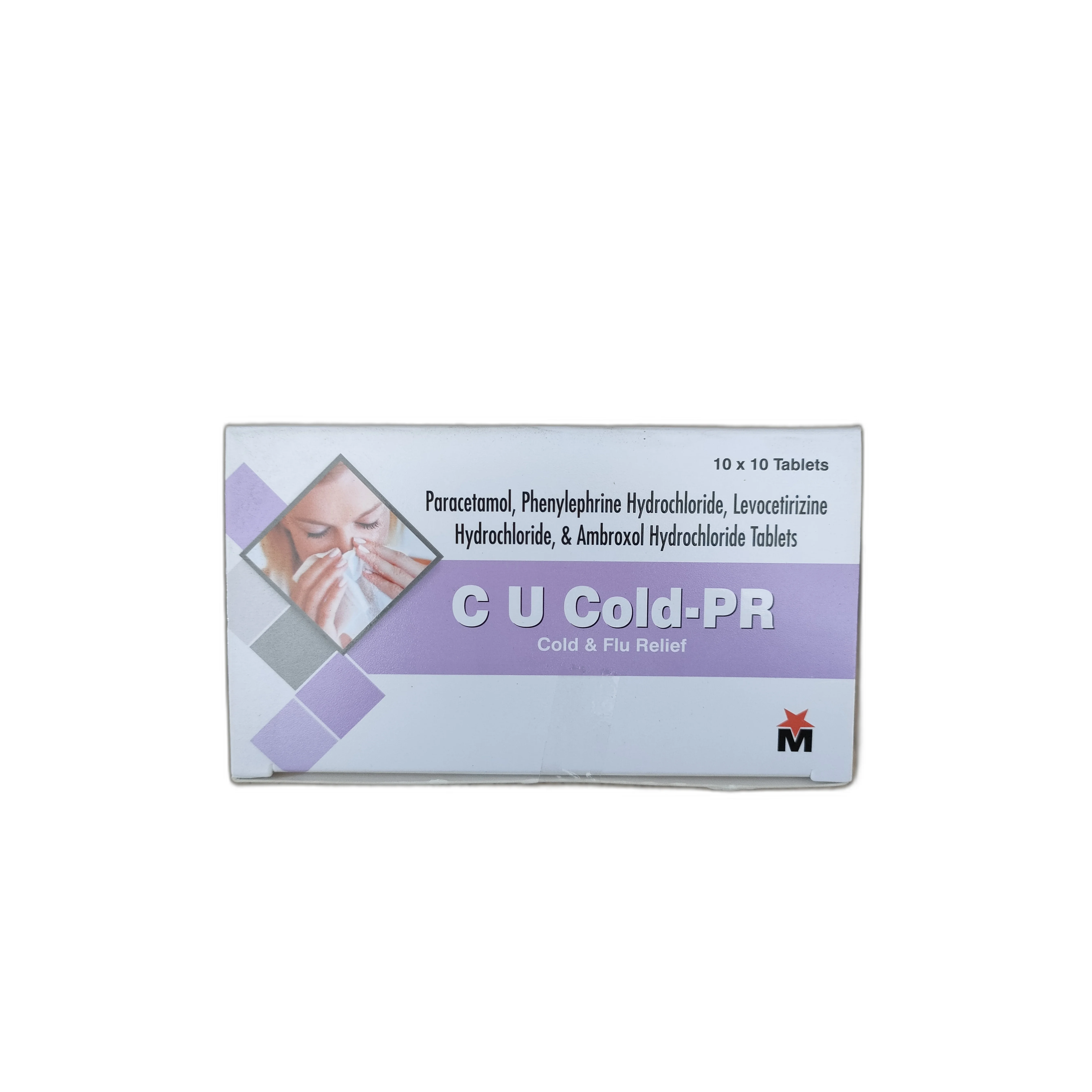 CU Cold-PR Cold & Flu Relief — available at pharmacies in Cambodia on PharmKulen