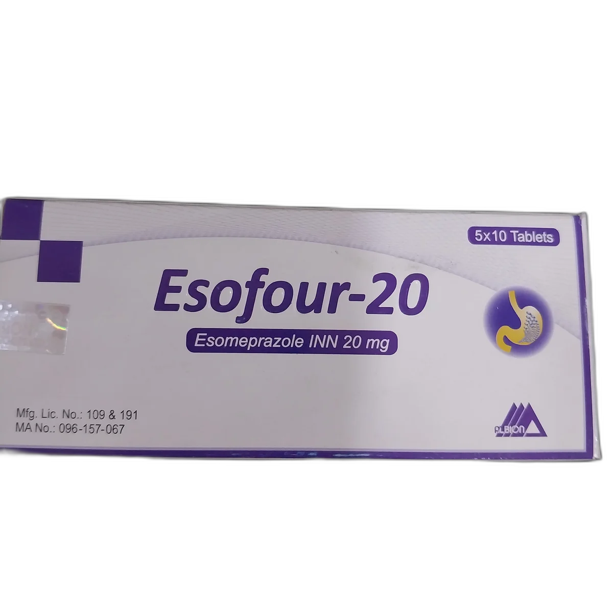 Esofour-20 — available at pharmacies in Cambodia on PharmKulen