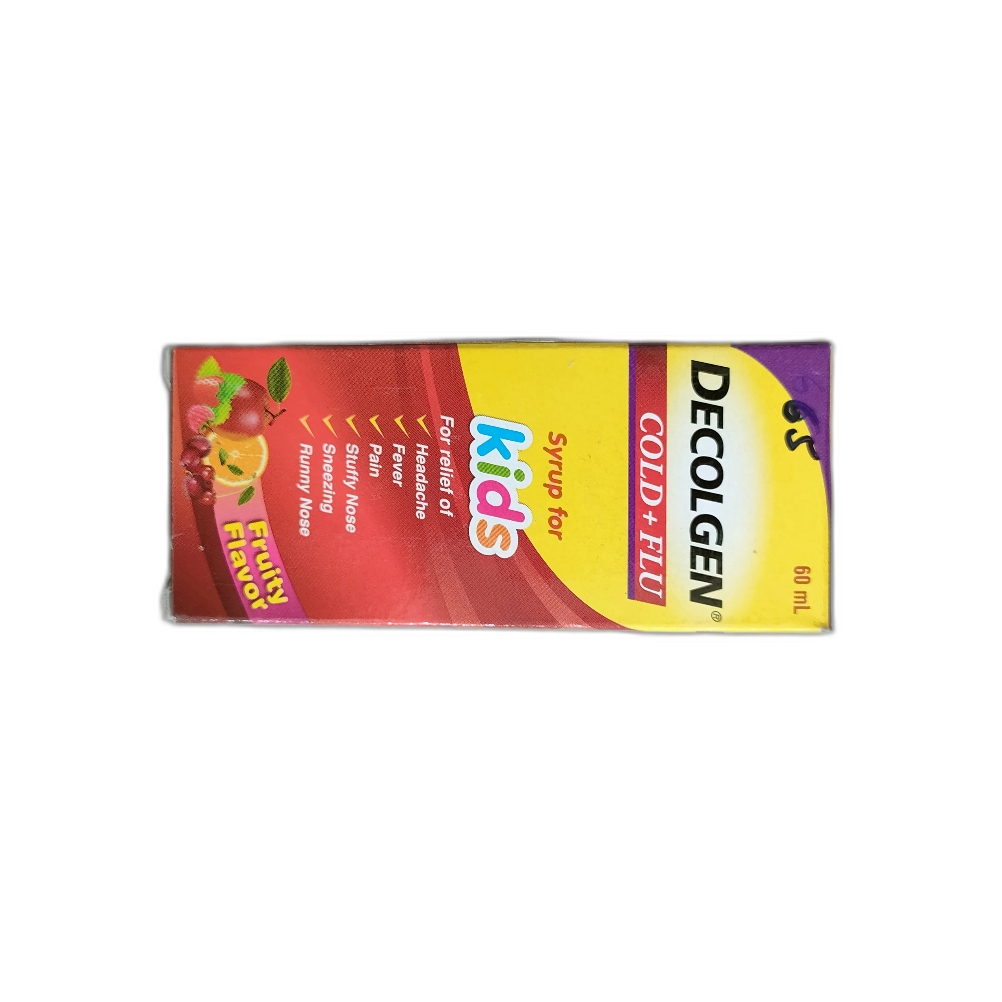Decolgen Kids Syrup — available at pharmacies in Cambodia on PharmKulen