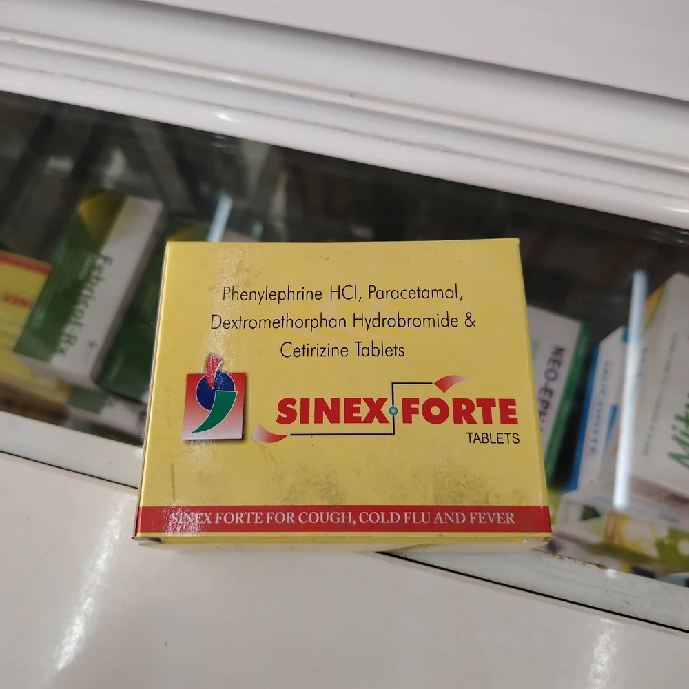 Sinex Forte — available at pharmacies in Cambodia on PharmKulen