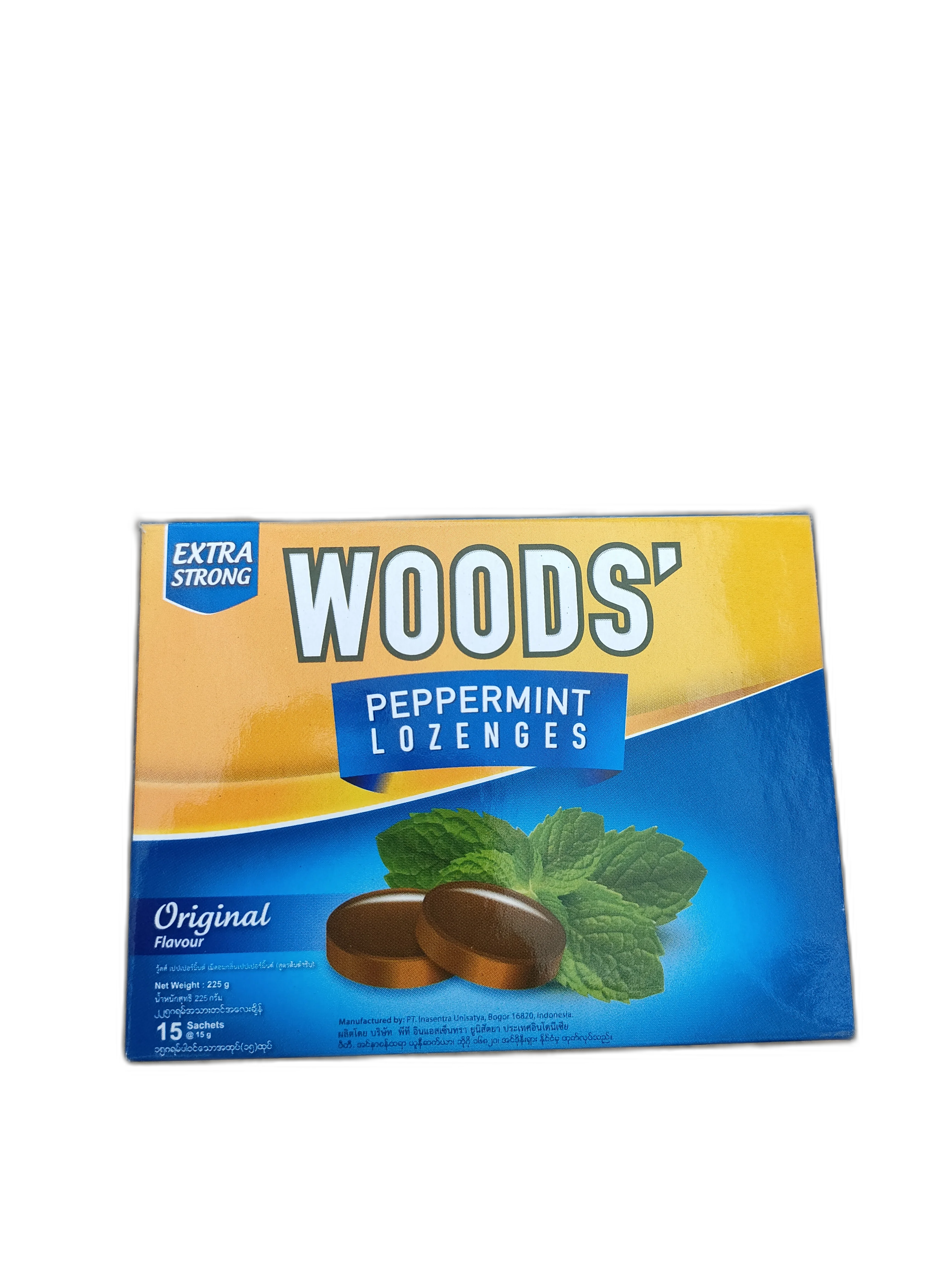 Woods Peppermint Lozenges Original 225g — available at pharmacies in Cambodia on PharmKulen