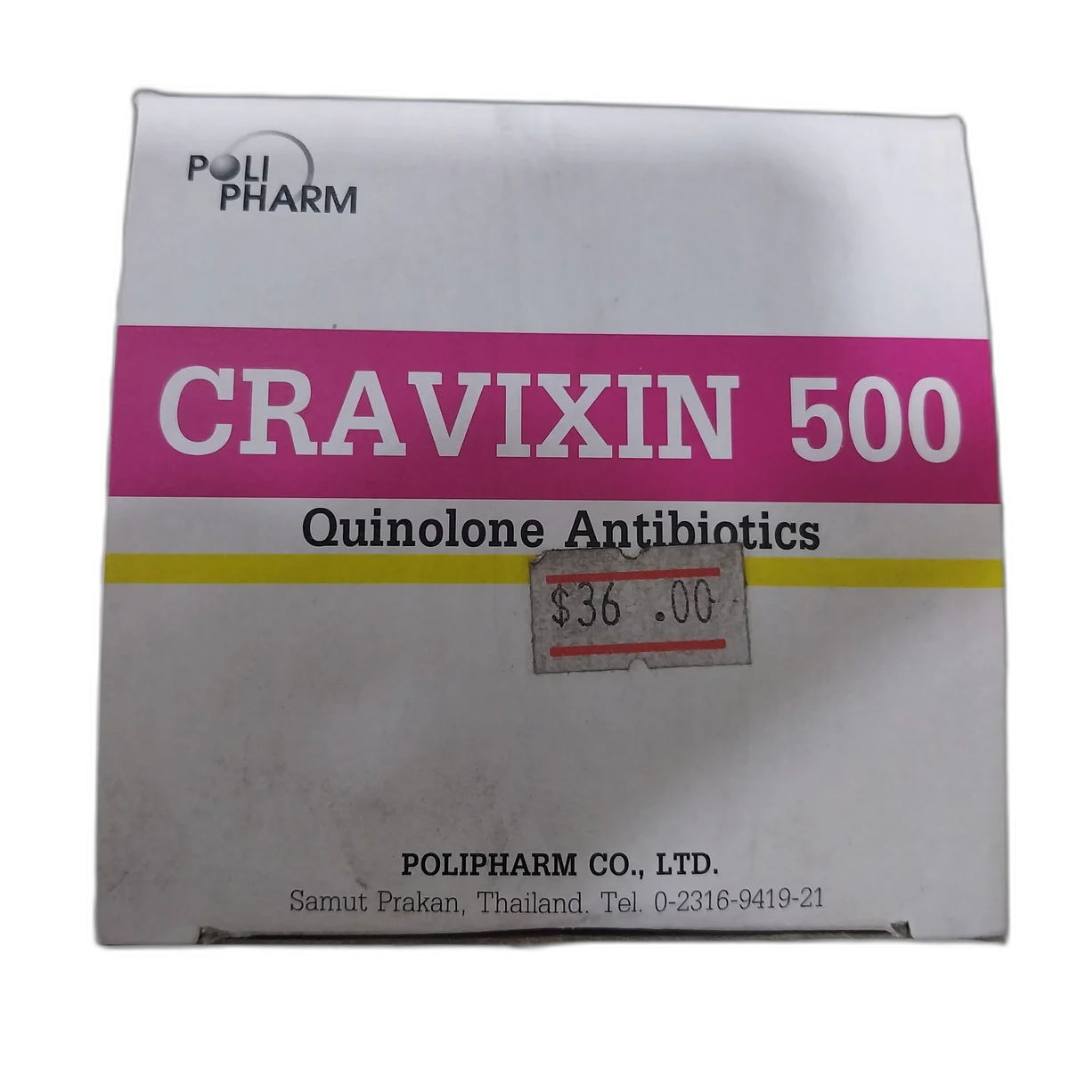 Cravixin 500 — available at pharmacies in Cambodia on PharmKulen