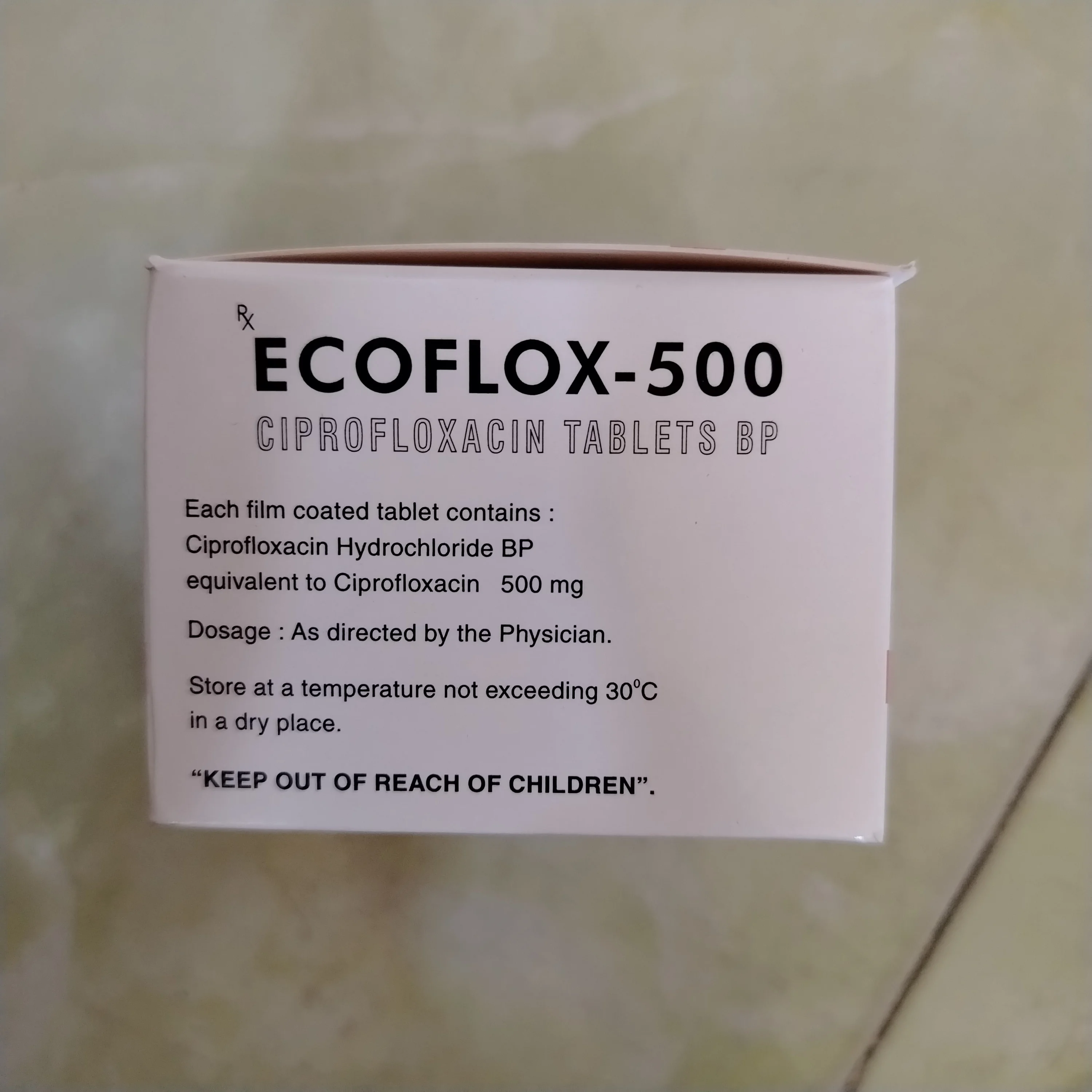 Ecoflox-500 — available at pharmacies in Cambodia on PharmKulen