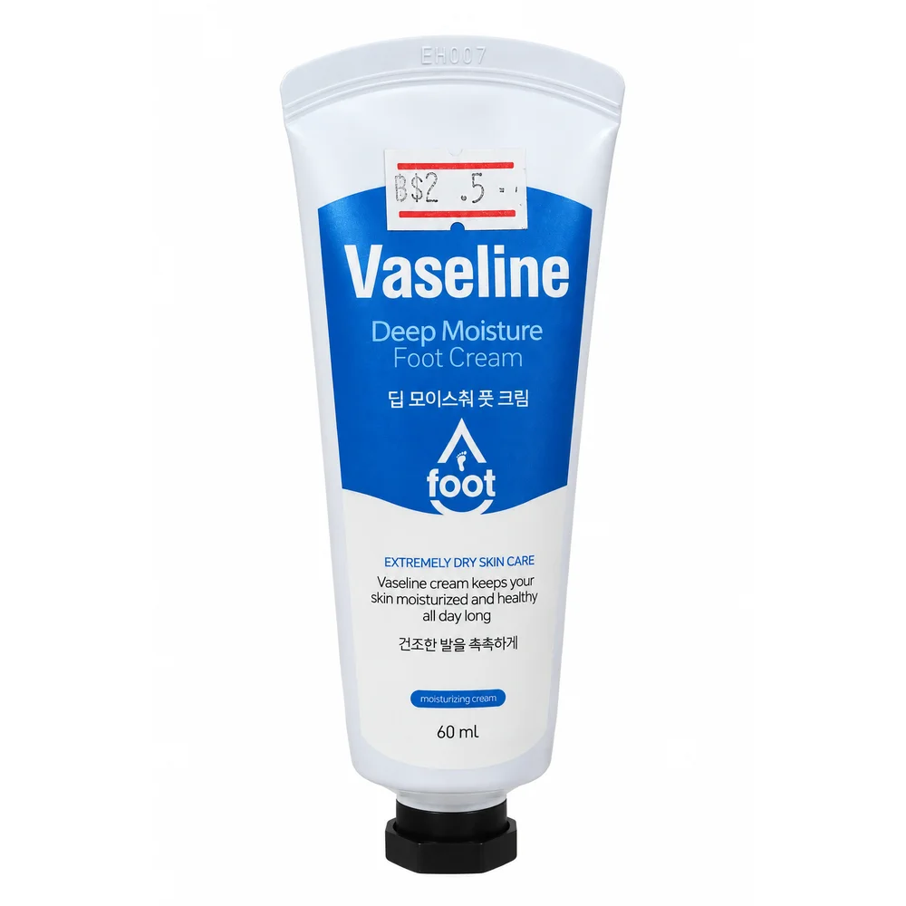 Vaseline Deep Moisture Foot Cream — available at pharmacies in Cambodia on PharmKulen