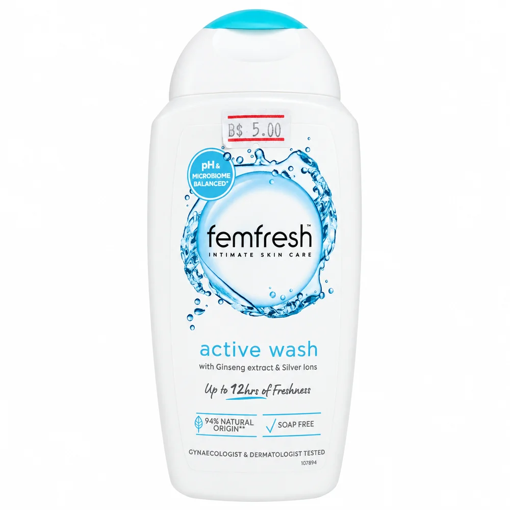femfresh Active Wash — available at pharmacies in Cambodia on PharmKulen