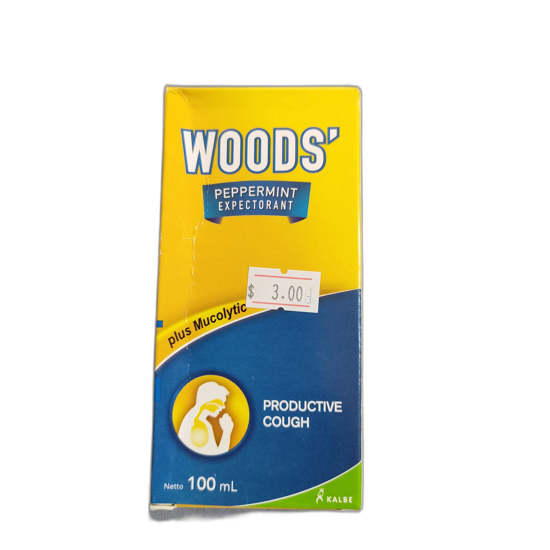 Woods' Peppermint Expectorant — available at pharmacies in Cambodia on PharmKulen