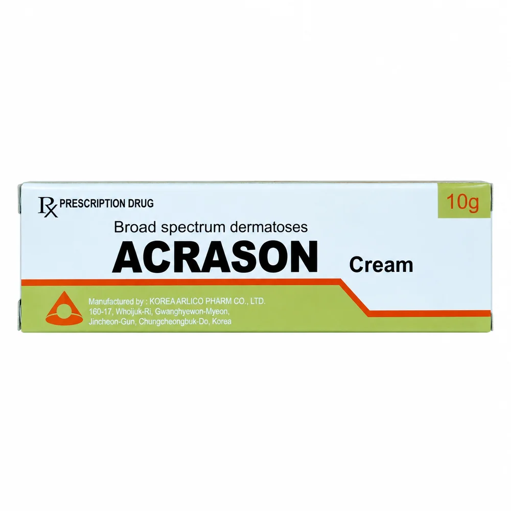 Acrason Cream — available at pharmacies in Cambodia on PharmKulen