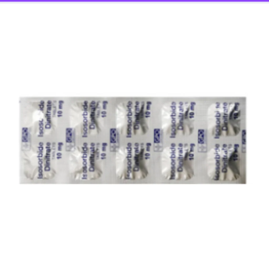 Isosorbide Dinitrate 10mg Tablet — available at pharmacies in Cambodia on PharmKulen