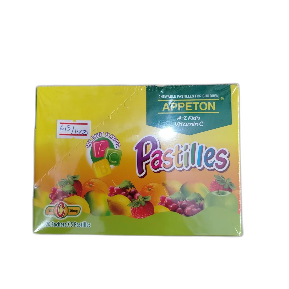 Appeton A-Z Kid's Vitamin C Pastilles — available at pharmacies in Cambodia on PharmKulen