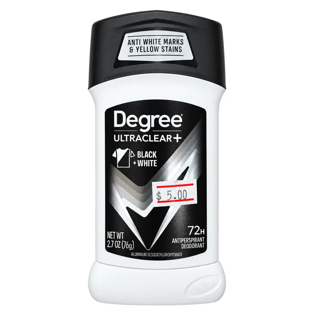 Degree Men UltraClear+ Black+White Antiperspirant Deodorant Stick — available at pharmacies in Cambodia on PharmKulen