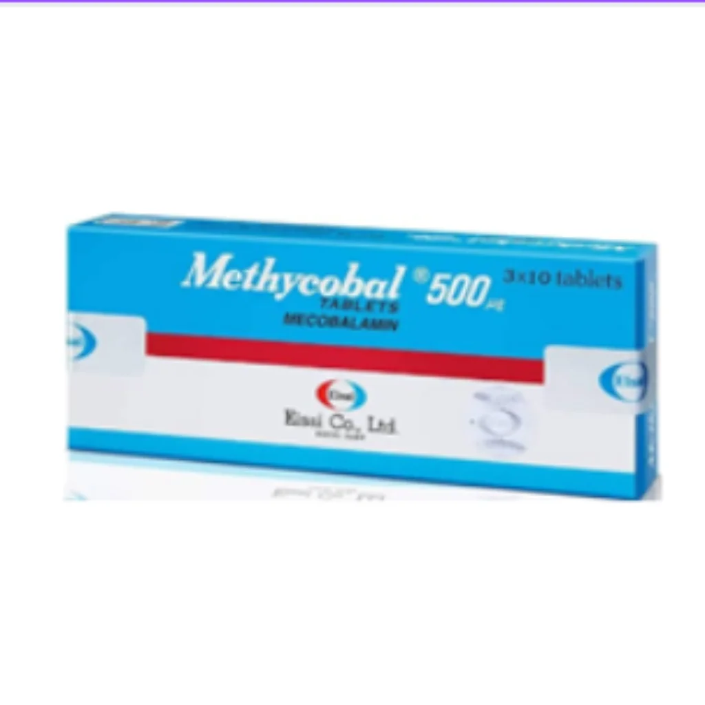 Methycobal 500mg (Mecobalamin) — available at pharmacies in Cambodia on PharmKulen