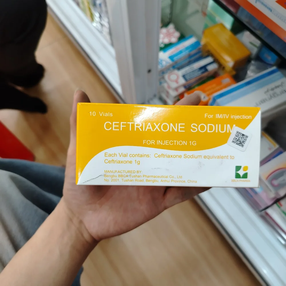 Ceftriaxone — available at pharmacies in Cambodia on PharmKulen