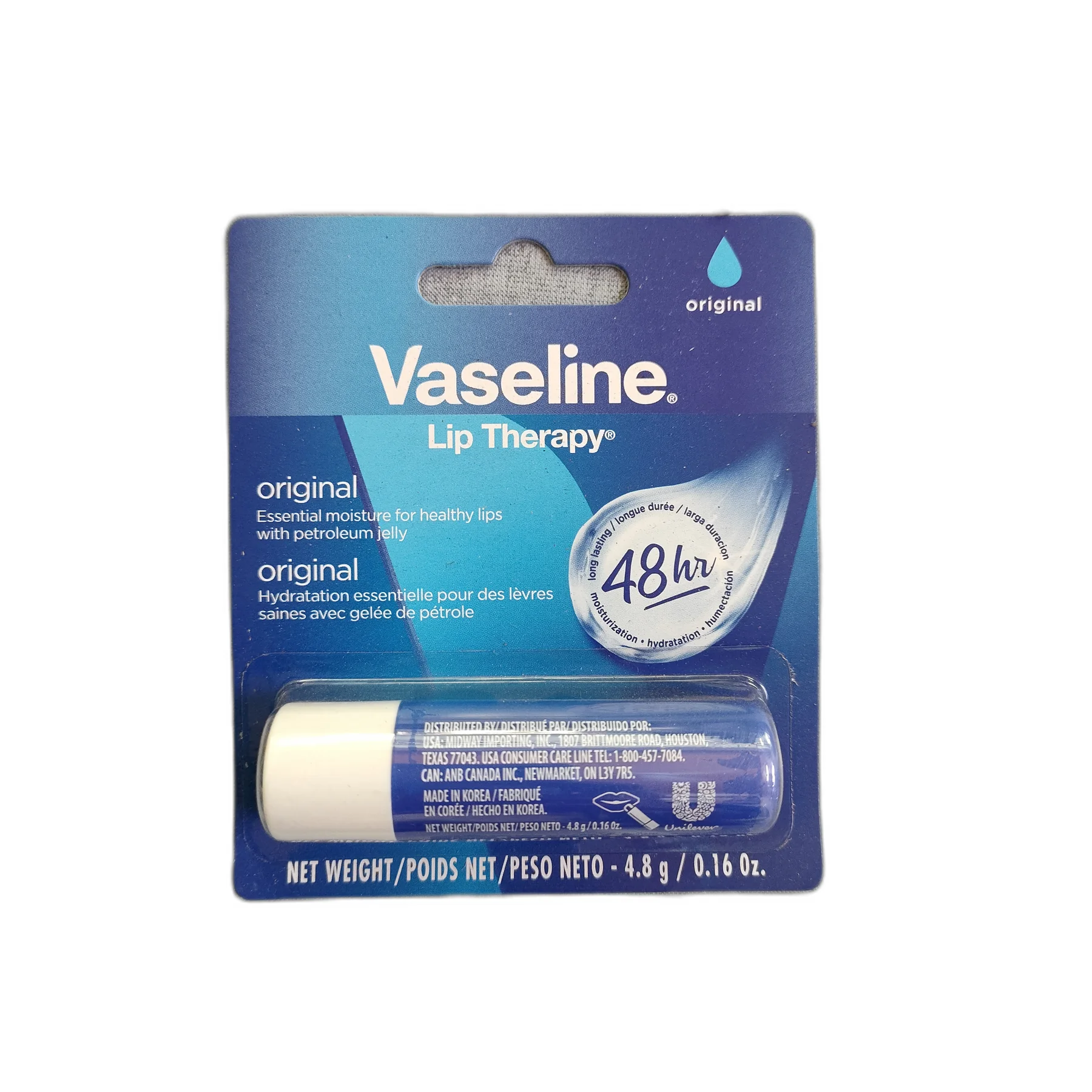 Vaseline Lip Therapy Original — available at pharmacies in Cambodia on PharmKulen