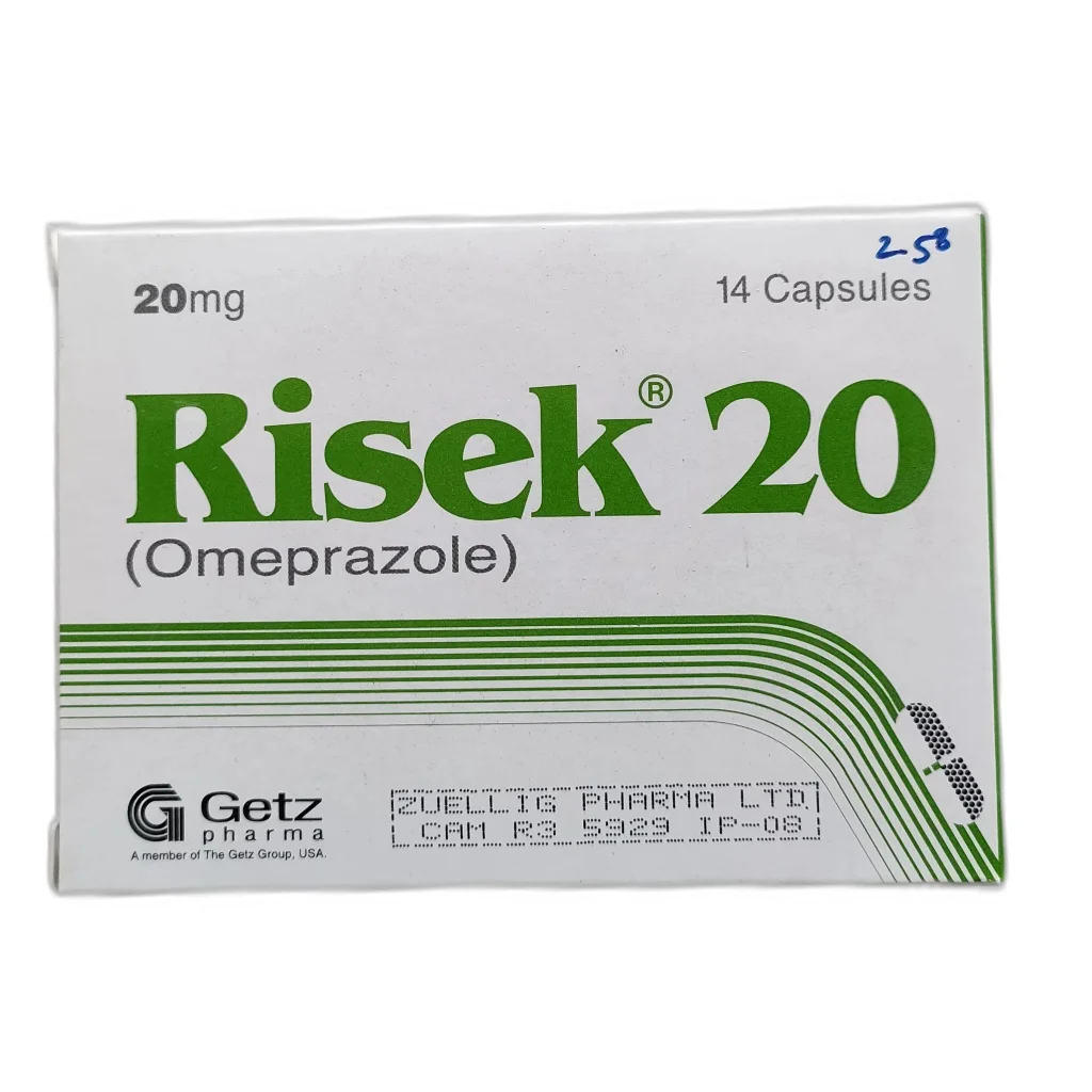 Risek — available at pharmacies in Cambodia on PharmKulen