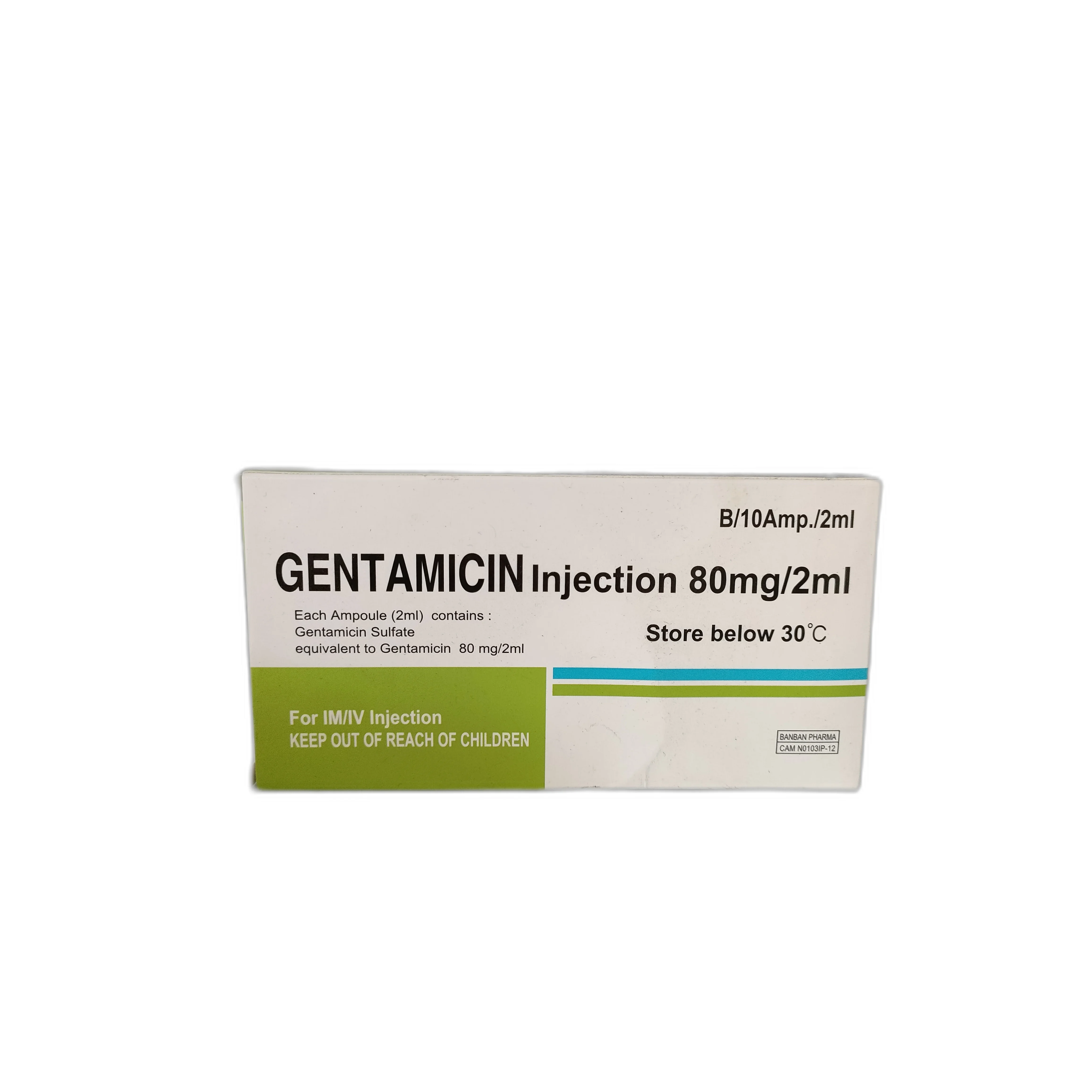 Gentamicin Injection — available at pharmacies in Cambodia on PharmKulen