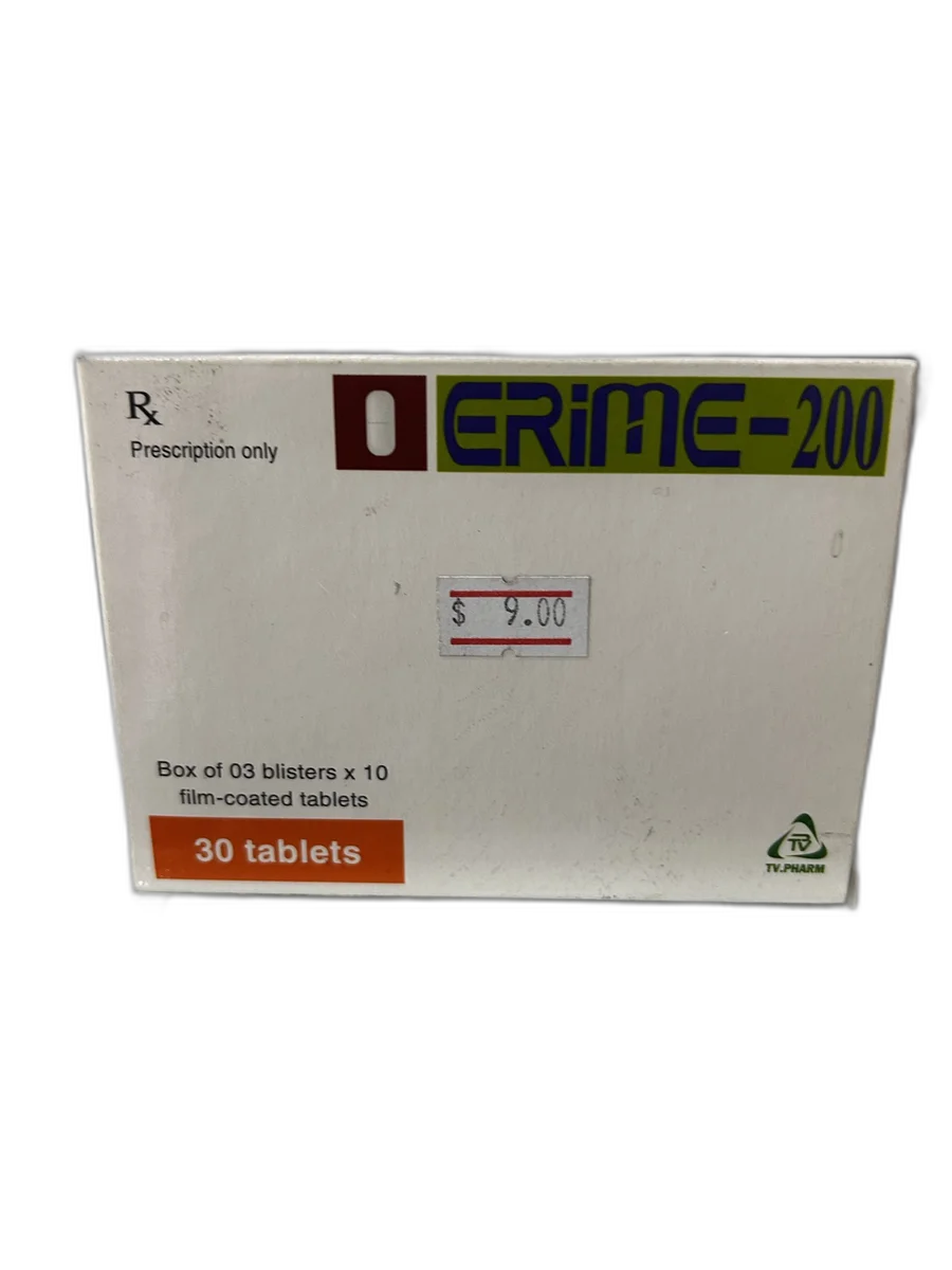 Erime-200 — available at pharmacies in Cambodia on PharmKulen