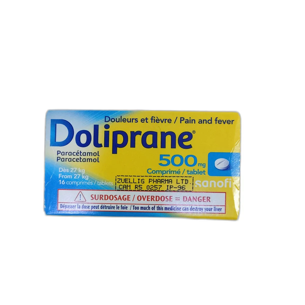 Doliprane — available at pharmacies in Cambodia on PharmKulen