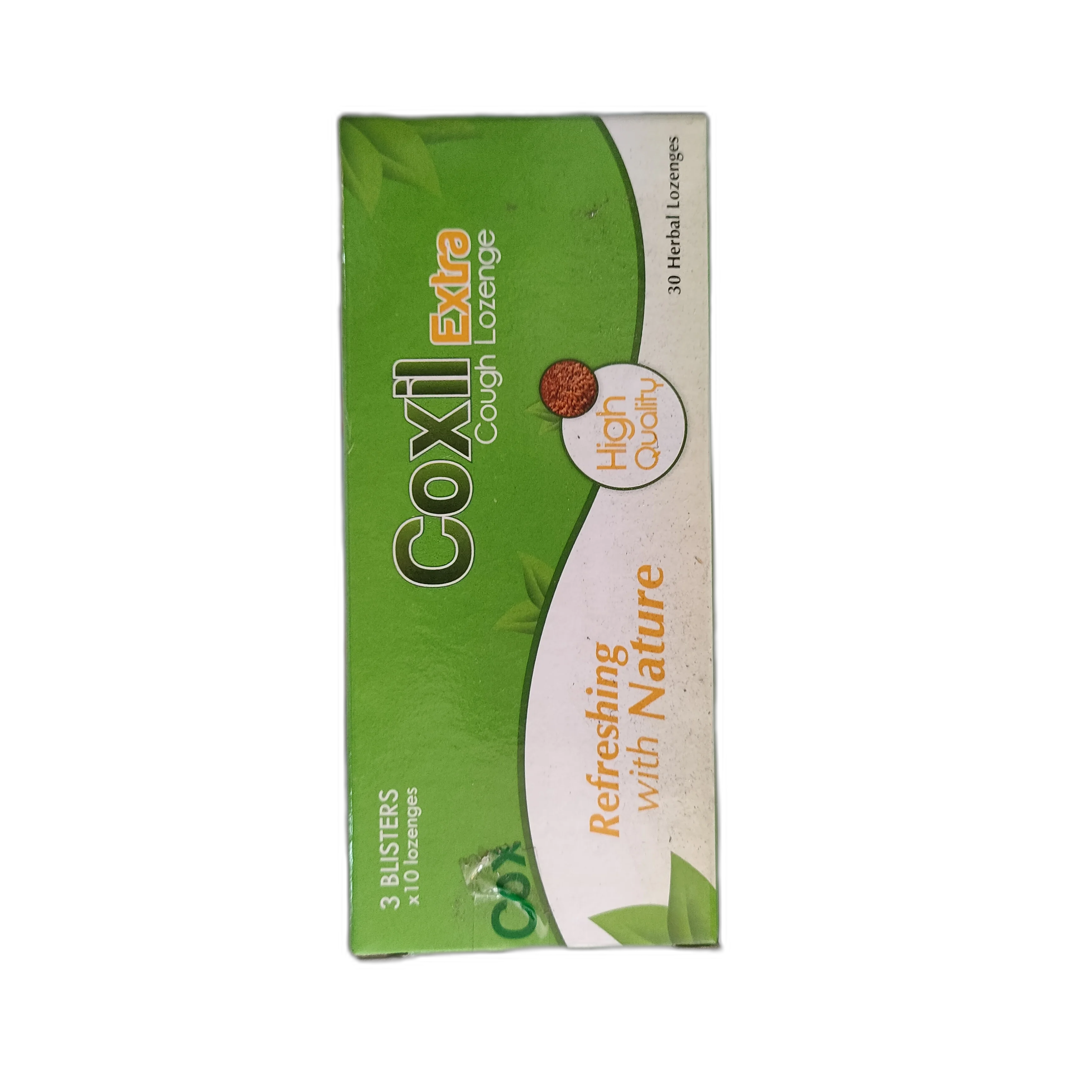 Coxil Extra Cough Lozenge — available at pharmacies in Cambodia on PharmKulen