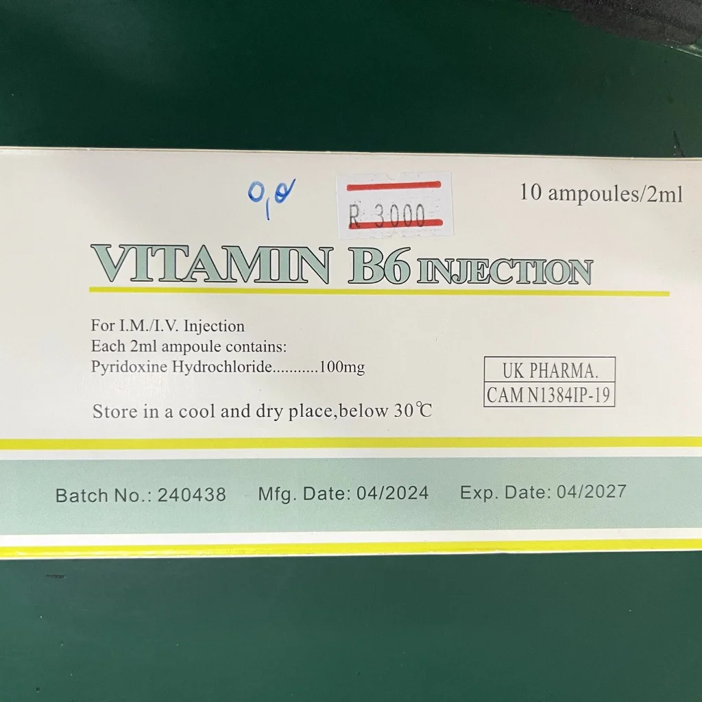 Vitamin B6 — available at pharmacies in Cambodia on PharmKulen