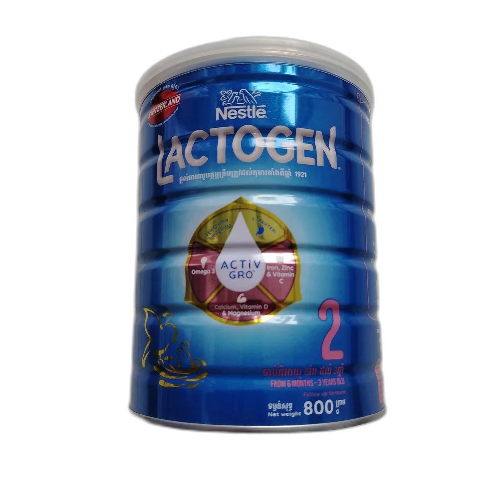 Nestle Lactogen Stage 2 Follow-Up Formula (800g, 6 Months-3 Years) — available at pharmacies in Cambodia on PharmKulen