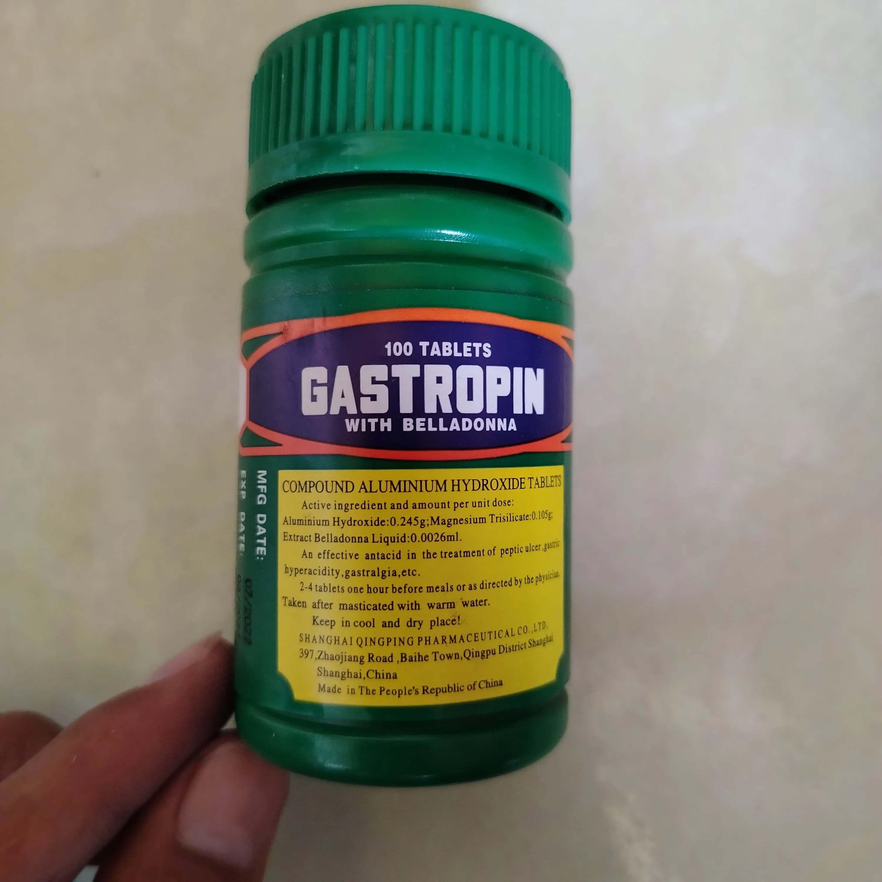 Gastropin With Belladonna — available at pharmacies in Cambodia on PharmKulen