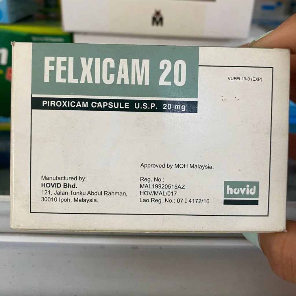 FELXICAM 20 — available at pharmacies in Cambodia on PharmKulen
