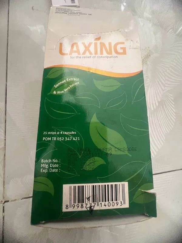 LAXING — available at pharmacies in Cambodia on PharmKulen