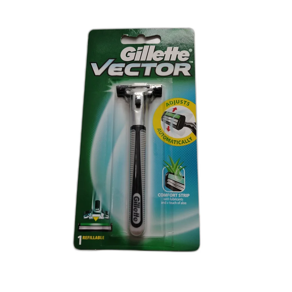 Gillette Vector Razor (1 Refillable) — available at pharmacies in Cambodia on PharmKulen