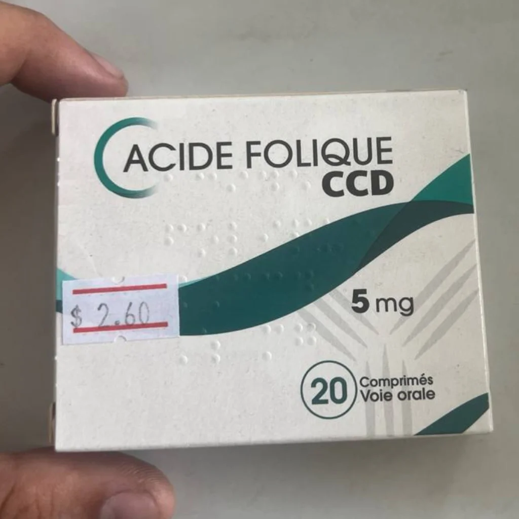 Acide Folique CCD — available at pharmacies in Cambodia on PharmKulen