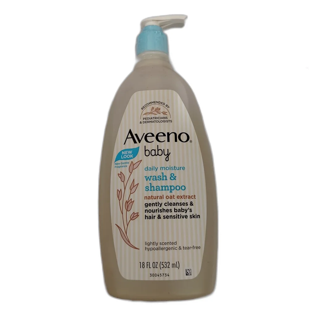 Aveeno Baby Daily Moisture Wash & Shampoo — available at pharmacies in Cambodia on PharmKulen