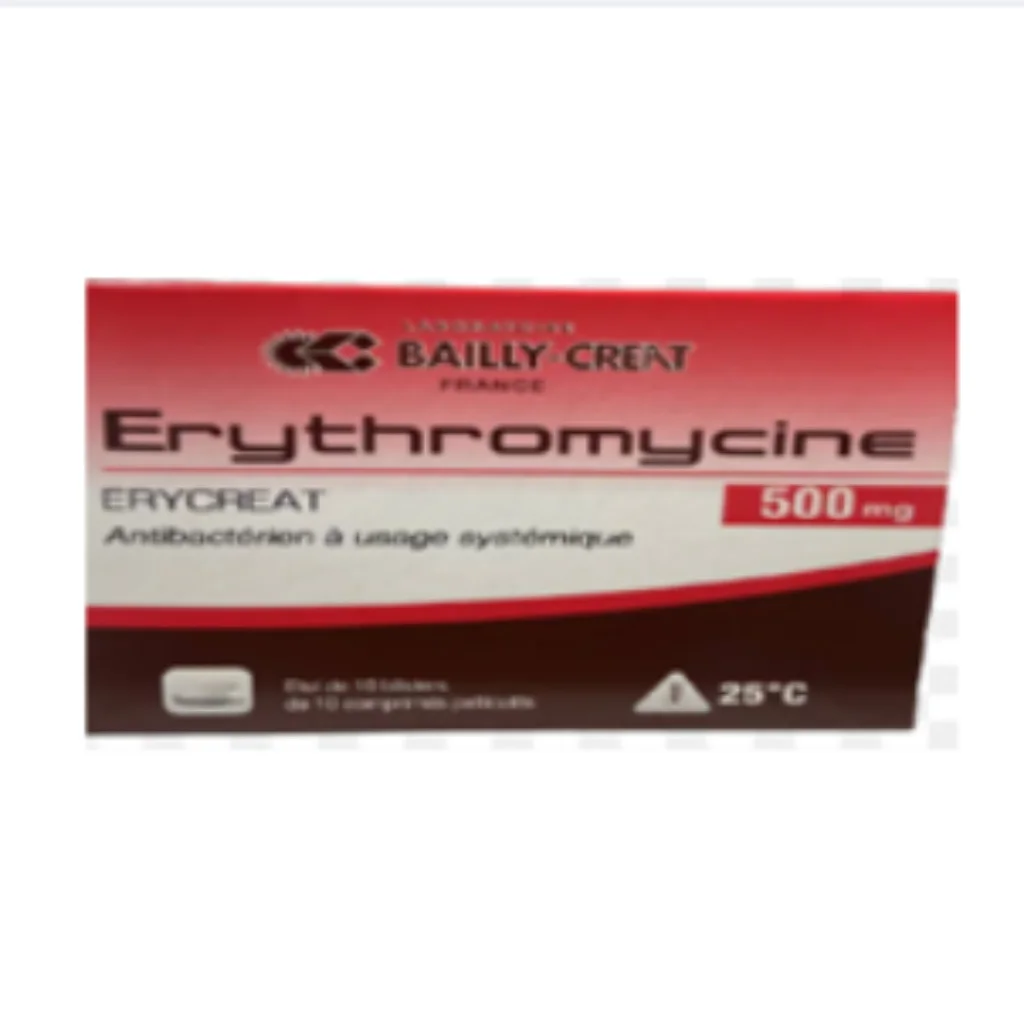 Erythromycine 500mg Tablet (Creat) — available at pharmacies in Cambodia on PharmKulen