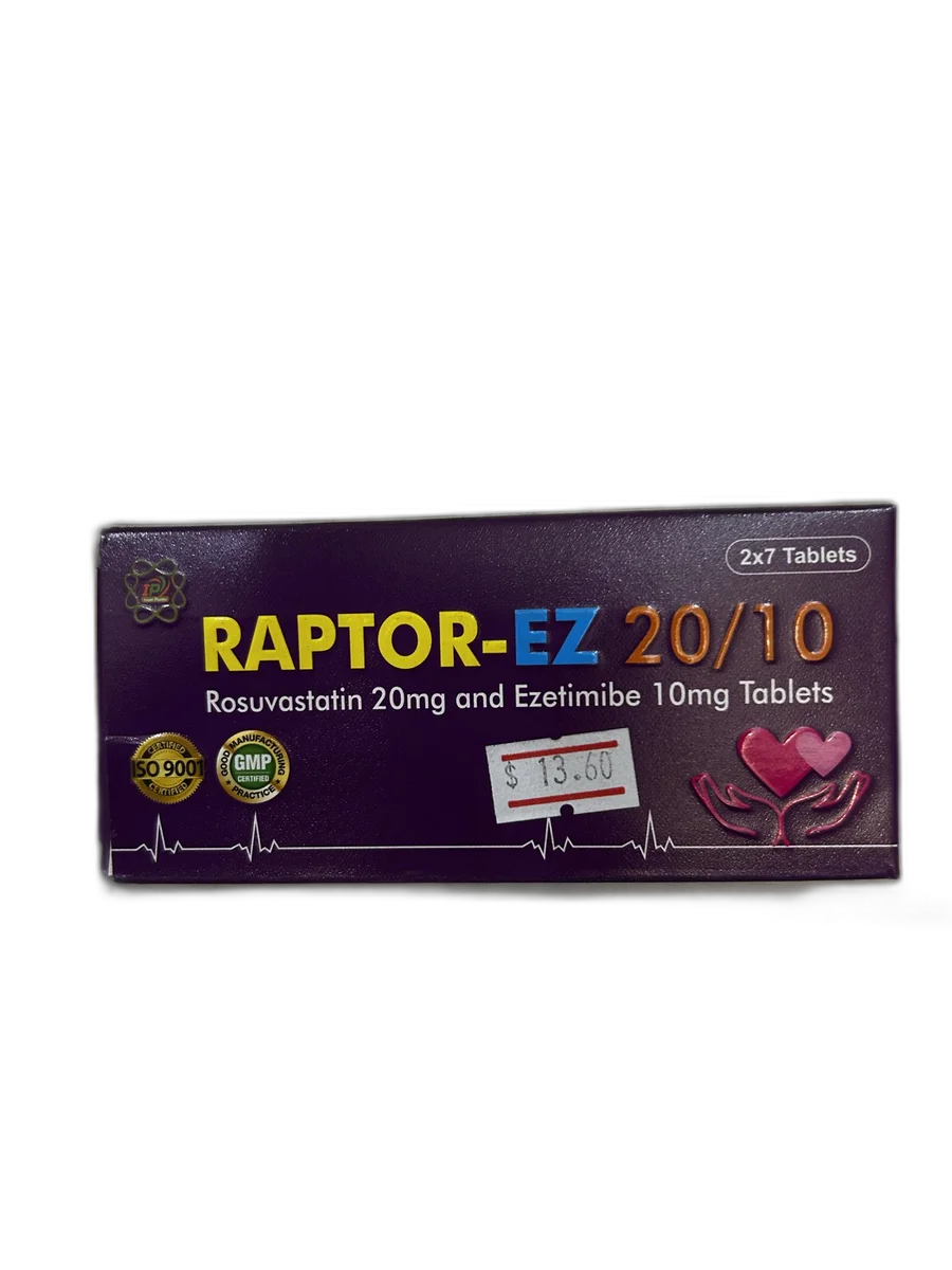 Raptor-EZ 20/10 — available at pharmacies in Cambodia on PharmKulen
