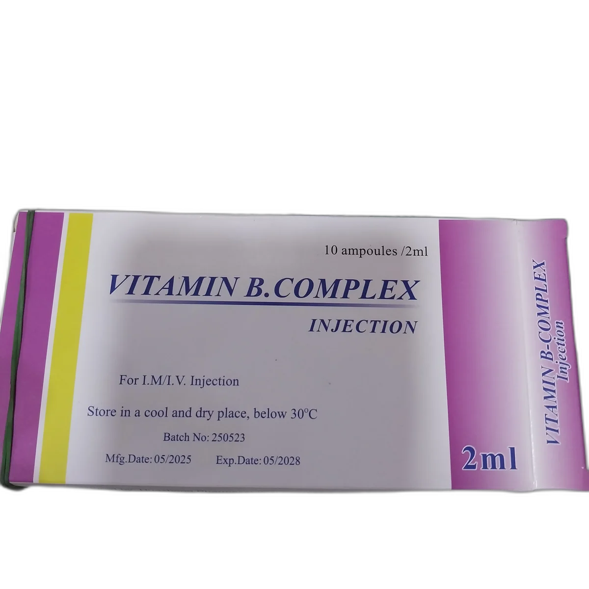 Vitamin B Complex Injection 2ml — available at pharmacies in Cambodia on PharmKulen