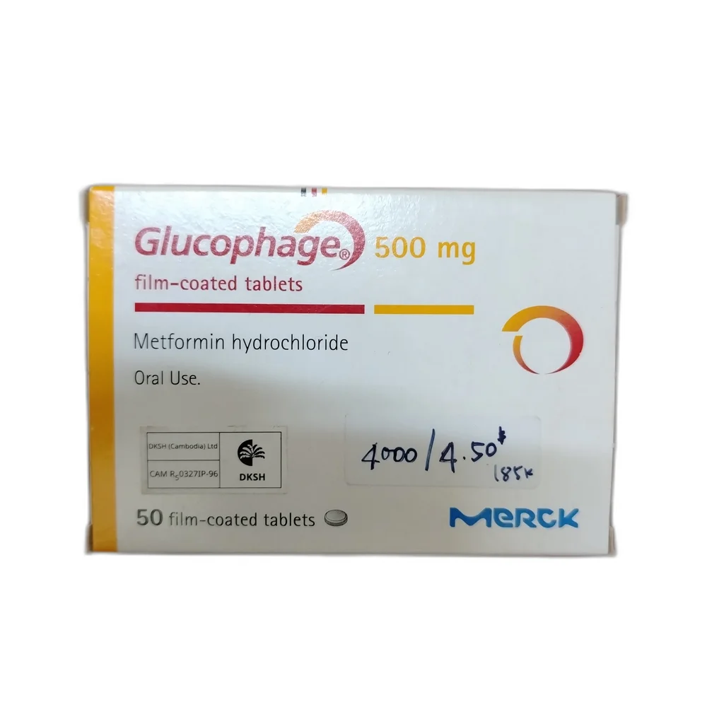 Glucophage — available at pharmacies in Cambodia on PharmKulen